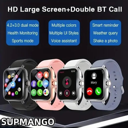 T166X Smart Watch Men and Women Fitness Sports Watch Real Pedometer Full Touch Screen Bluetooth Call Digital Smart Watch [SWH]