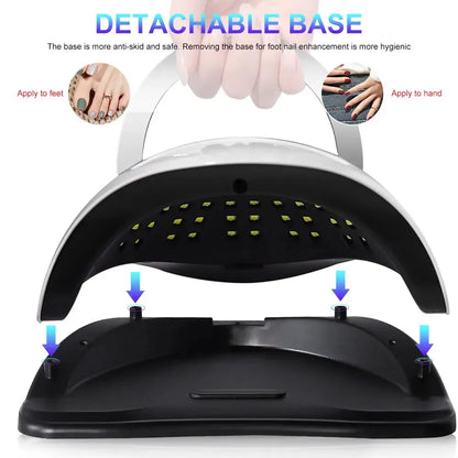 Powerful 320W UV LED Nail Lamp Drying Gel Nail Polish Professional 72 LEDS Nail Dryer Light Touch Screen Timer [BEU]