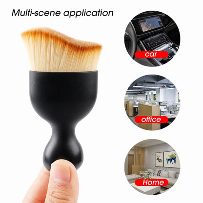 Car Vent Cleaning Soft Brush with Casing Car Interior Cleaning Tool Artificial Car Brush Car Crevice Dusting Car Detailing [CAR] [DTL]