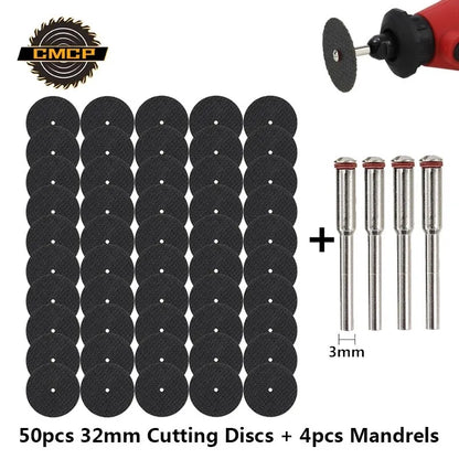 CMCP Abrasive Cutting Disc 32mm With Mandrels Grinding Wheels For Dremel Accesories Metal Cutting Rotary Tool Saw Blade [PTO]