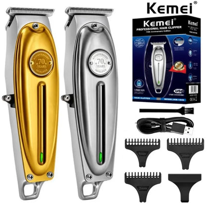 Kemei KM-1949 Pro electric barber full metal professional hair trimmer for men beard hair clipper finishing hair cutting machine [HAI]