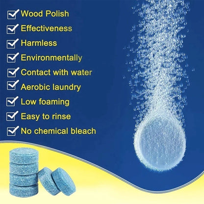 Solid Cleaner Car Windscreen Cleaner Effervescent Tablet Auto Wiper Glass Solid Cleaning Concentrated Tablets Detergent [CAR]