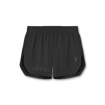 Men's 2-in-1 Summer Running Shorts Breathable Quick-Dry Basketball Training Shorts Men Gym Fitness Exercise Short Pants [MEN]