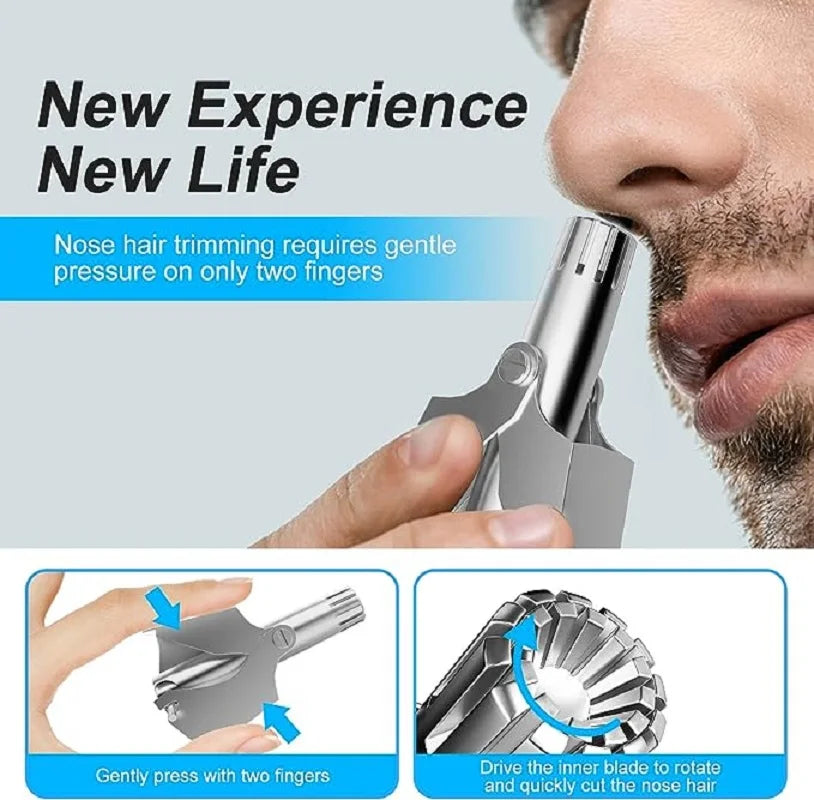 Nose Hair Trimmer For Men And Women With No Noise Washable Manual Nasal Hair Trimmer триммер для носа aparador de pêlos do nariz [HAI]