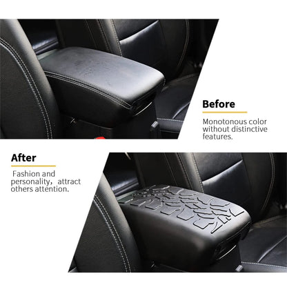 Center Console Armrest Box Cover Waterproof Rubber Protector Pet Pad  For Jeep Wrangler TJ 2000-2006 JL Gladiator JT  2018-2023 [PET]