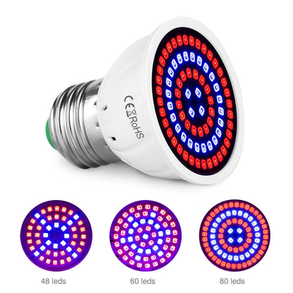 LED grow light Hydroponic Growth Light E27 Led Grow Bulb Full Spectrum 220V UV Lamp Plant Flower Seedling High quality [GAR]