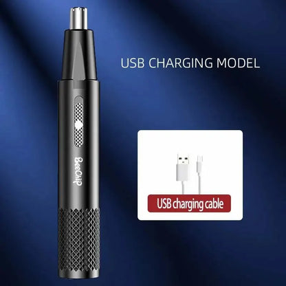 Nose Hair Trimmer USB Rechargeable Trimmer For Nose AndEar Hair Metal Shaver Electric Shaver Trim Nose Hair For Women And Men [HAI]