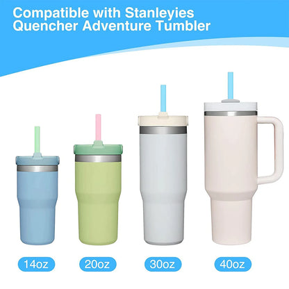 6Pack Replacement Straws for Stanley Cup Adventure Quencher Travel Tumbler with Cleaning Brush for Stanely Cup [MUG]