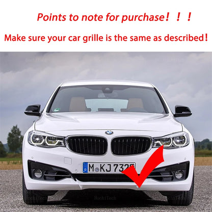 Fromt Bumper Car Styling Kidney Racing Grille Fit For BMW 3 Series GT F34 2012-2020 Repalcement Dual Slat Gloss Black M Color [BDK]