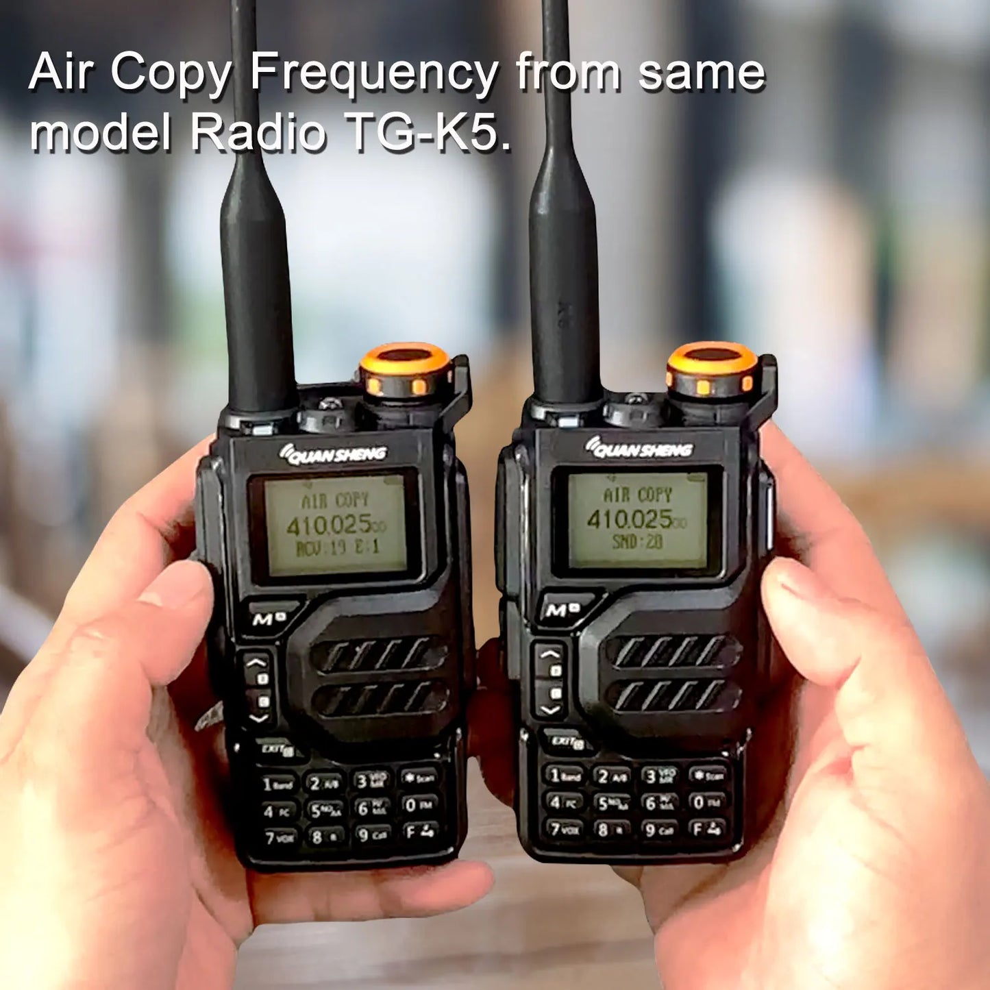 50-600MHz RX Walkie Talkie UV-K5 Quansheng VHFUHF 136-174MHz 400-470MHz RX TX Both DTMF VOX FM Air Band Wireless Freq Copy Radio [TEL]