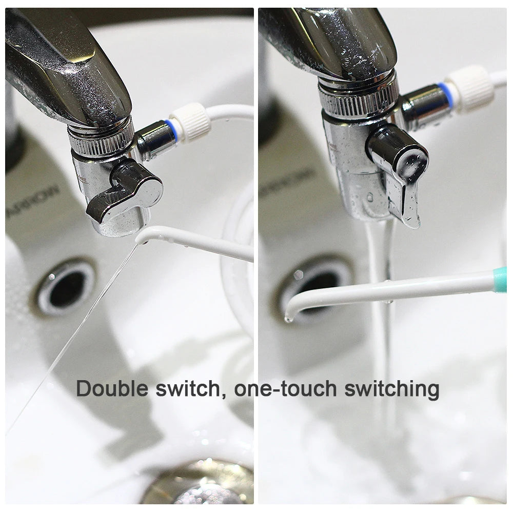 Dental SPA Faucet Tap Oral Irrigator Water Dental Flosser Toothbrush Irrigation Teeth Cleaning Switch Jet Family Water Floss [DEN]