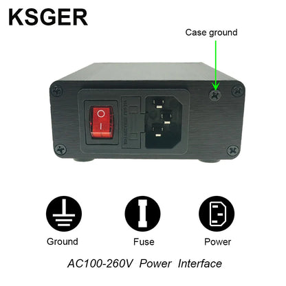 KSGER T12 Soldering Station Iron Tips STM32 V2.1S OLED DIY FX9501 Handle Electric Tools Welding Temperature Controller 75W [TOL]