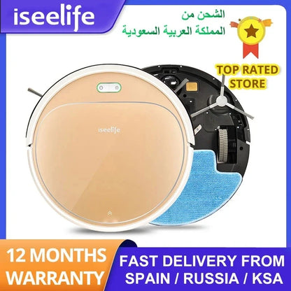 ISEELIFE 1300PA Smart Robot Vacuum Cleaner 2in1 for Home Dry Wet Water Tank brushless motor Intelligent Cleaning ROBOT ASPIRADOR [HAP]