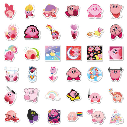 100pcs Cute Kirby Anime Sticker Guitar Skateboard DIY Waterproof Phone Case Kawaii Laptop Sticker Kawai Stickers Pack [PHC]