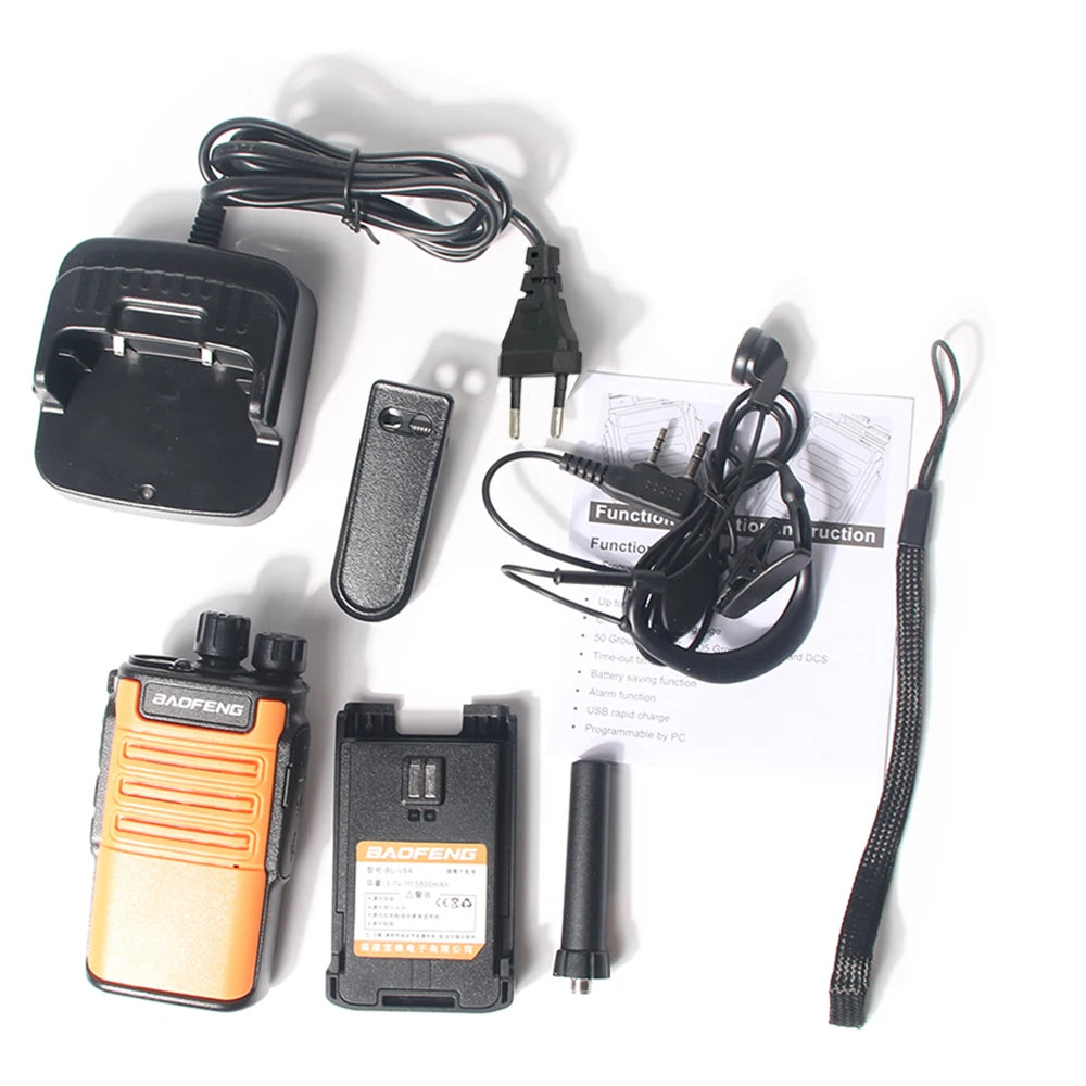 Baofeng BF-V8 Walkie Talkie 400-470mhz Portable Handheld Two Way Ham CB Radio Outdoor Hunting UHF HF Transceiver Walkie-Talkies [BDK]