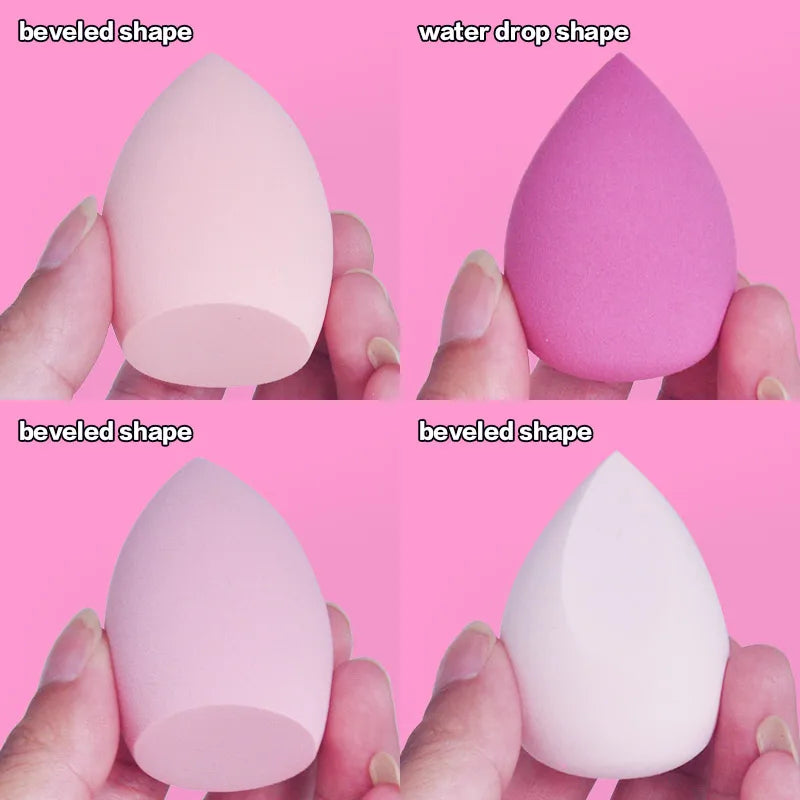 4pcs/bag Fashion Make Up Blender Cosmetic Puff Makeup Sponge Foundation Powder Sponge Beauty Tool Makeup Tool Accessories [CSM]