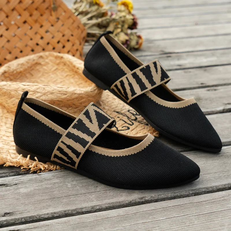 Women's Ballet Flats Casual Shoes Low Heel Barefoot Elegant Woman Sneakers Socofy Comfortable Pointed Toe on Offer Free Shipping [SHO]