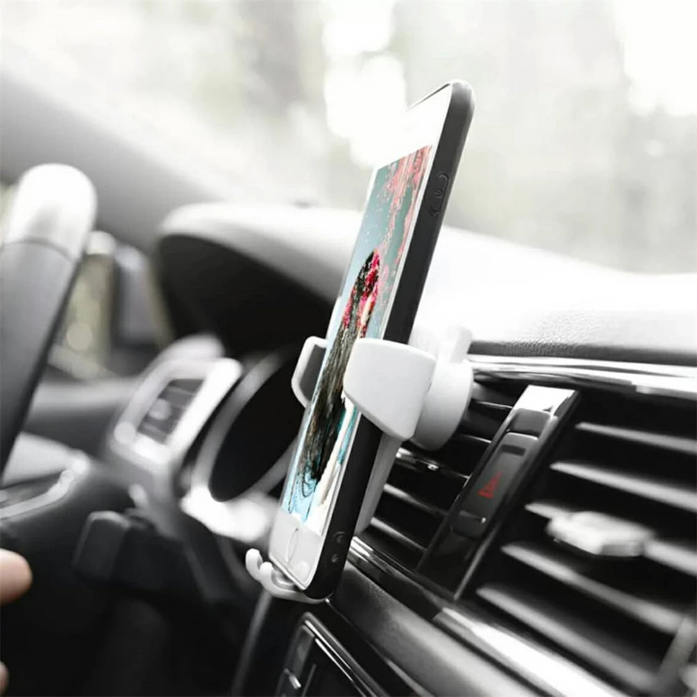 Universal Gravity Auto Phone Holder Car Air Vent Clip Mount Mobile Phone Holder Cell Phone Stand Support For iPhone For Samsung [CAR]