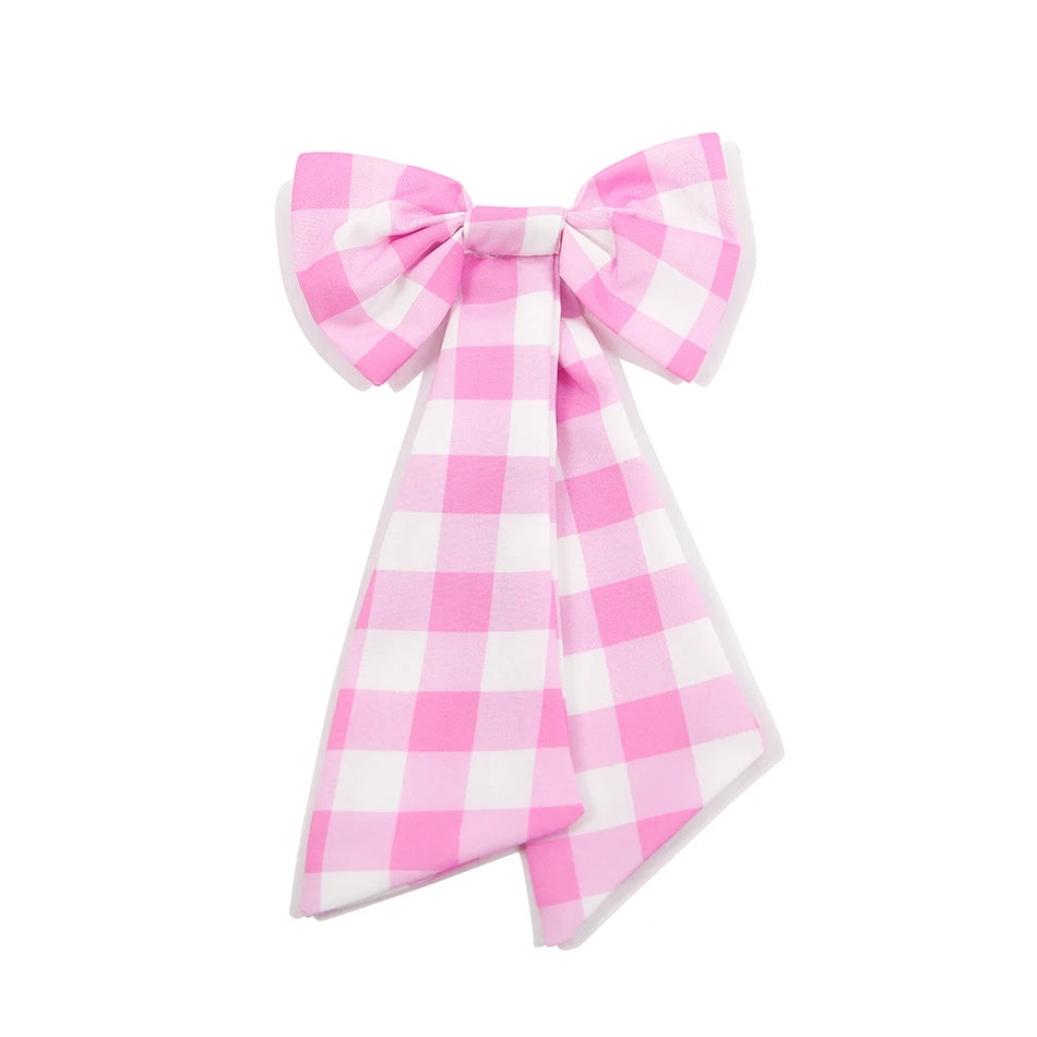 Girls Movie Princess Dress Cosplay Costume Pink Plaid Beach Barbi Outfit Birthday Halloween Party Kids Dress [COS]