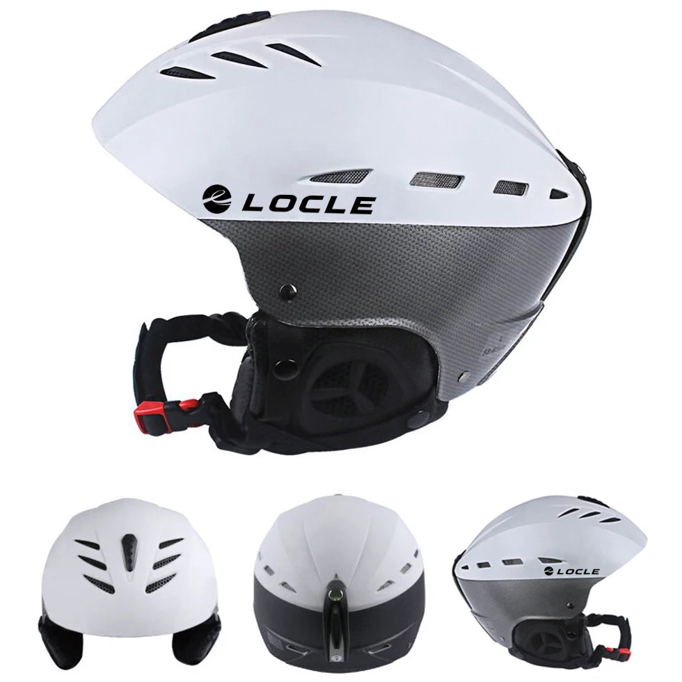 LOCLE Ski Helmet Men and Women Skiing Helmet Kids Boys Girls Ski Skateboard Snowboard Motorcycle Snowmobile Helmet Size S/M/L/XL  [SPT]