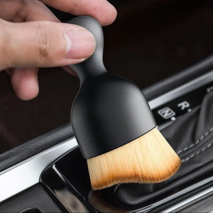 Car Air Vent Cleaning Soft Brush with Casing Car Interior Cleaning Tool Artificial Car Brush Car Crevice Dusting Car Detailing [CAR] [DTL]