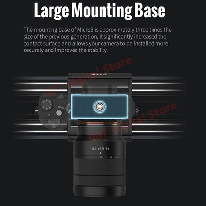 ZEAPON Micro 3 E500 E700 E1000 M500 M700 M1000 Motorized Slider DSLR Camera Video Double Distance Portable Slider PS-E1 PD-E1 [PHO]