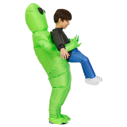 Kids Alien Inflatable Costume Boys Girl Halloween Party Cosplay for Men Women Adult Funny Christmas Suit Dress Anime Fancy [COS]