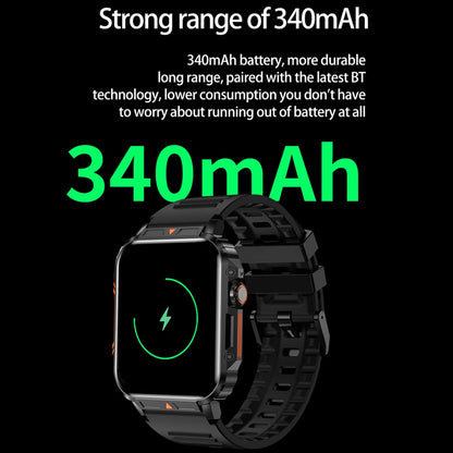 Military Outdoor GPS Sports Smart Watch Men 1.95 inch Heart Rate Blood Oxygen Bluetooth Call SmartWatches Men's For Android IOS [SWH]