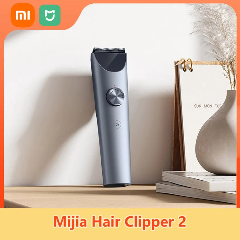 Xiaomi Mijia Hair Clipper 2 Hair Trimmer Professional Beard Cut Machine IPX7 Waterproof Wireless Haircut Machine Mijia Clipper 2 [HAI]