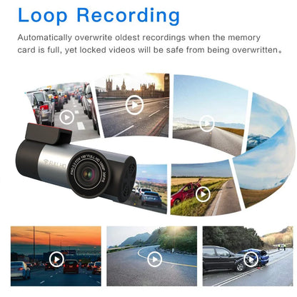 Dash Cam WIFI FULL HD 1080P Super Mini Car Camera DVR Wireless Night Version G-Sensor Driving Recorder With Multi Country Voice [CAR]