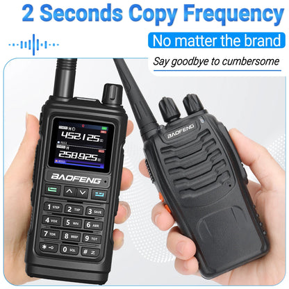 Baofeng UV-17 PRO GPS Air Band Walkie Talkie 999CH Wireless Copy Frequency NOAA Six Bands Amateur Ham Two Way Radio for Hunting [TEL]