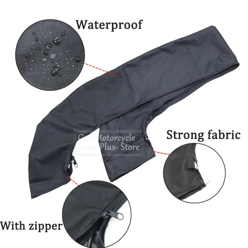 4 Bow Bimini Top Boot Cover 600D No Frame Yacht Boat Cover With Zipper Anti UV Waterproof Dustproof Cover Marine Accessories [MRN] [MRN]