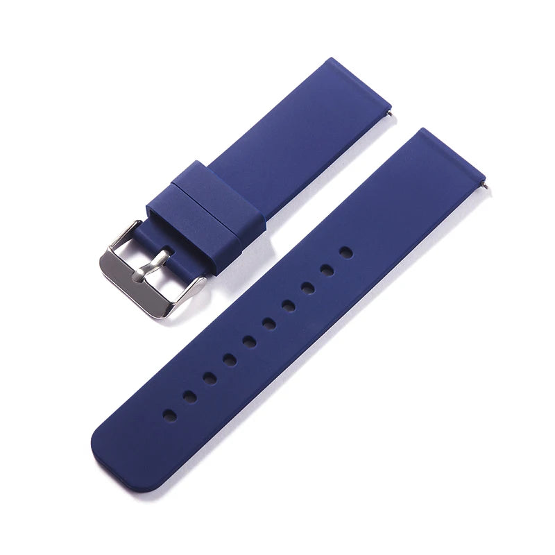 Silicone Strap Quick Release Watch Strap 18mm 20mm 22mm 24mm Waterproof Soft Rubber Smart Watch Band Wrist Bracelet Belts [SWH]