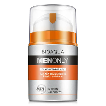 BIOAQUA Brand Men Skin Care Deep Hydrating Moisturizing Oil-control Whitening Face Cream Anti Wrinkle Anti-Aging Day Cream 50g [SKC]