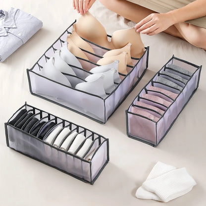 underwear organizer clothes wardrobes box closet room organizers foldable drawer home organization and bra storage bedroom shelf [UND]