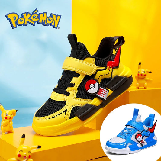 Pokemon Pikachu  Children Cartoon Sports Shoes Fashion Anime Boy Girl Sneakers Student CasualRunning Shoe Breathable Lightweight [SHO]