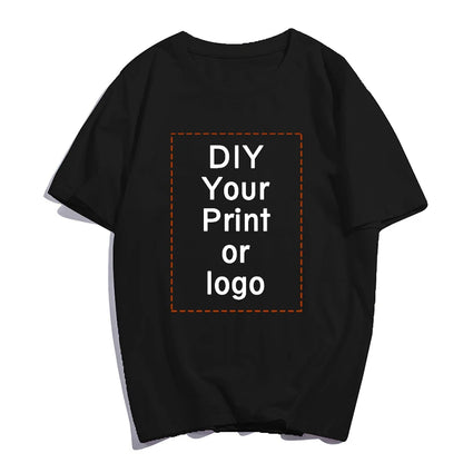 Customized Printed fashion T shirt Harajuku Women Top DIY Your Like Photo or Logo White T-shirt Fashion Custom Female Top Tshirt [TSH]