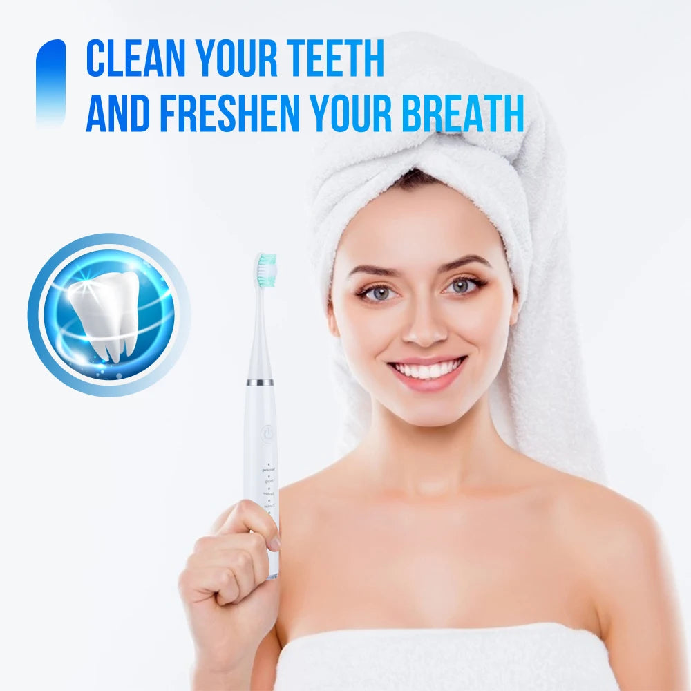 Electric Toothbrush Sonic Dental Teeth Whitening Kit Tooth Whitener Calculus Tartar Remover Tools Cleaner Stain Oral Care [DEN]