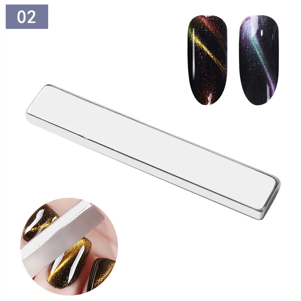 Super Strong Thick Strip Magnet Cat Eyes Magnet for Nail Gel Polish 3D  Line Strip Effect French Multi-Function Magnet Pen Tools [BEU]