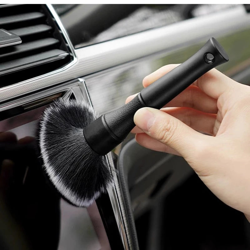 Ultra-Soft Car Detailing Brush Super Soft Auto Interior Detail Brush synthetic boars hair  for cars seat leather cleaning [CAR] [DTL]