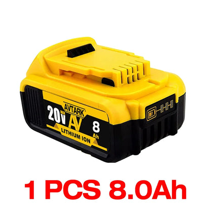 Genuine 18V/20 Volt MAX 6.0Ah 8.0Ah DCB200 Replacement Li-ion Battery for DeWalt DCB205 DCB201 DCB203 Power Tool Batteries [BAT]