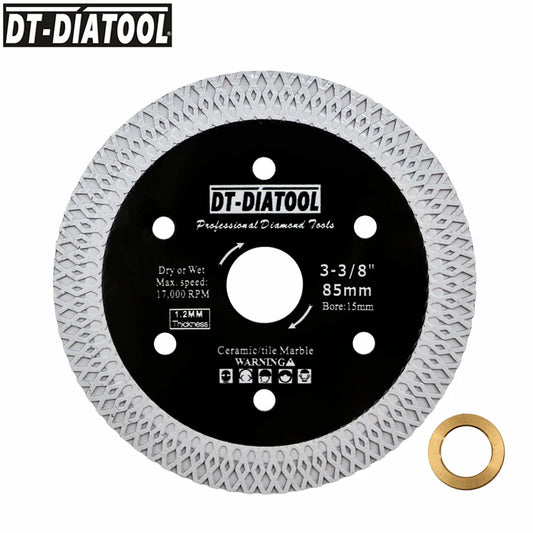 DT 1pc/2pcs/5pcs 85mm X mesh turbo Diamond saw Blade For Cutting Ceramic Tile Porcelain Tile Marble Granite Cutting Disc [PTO]