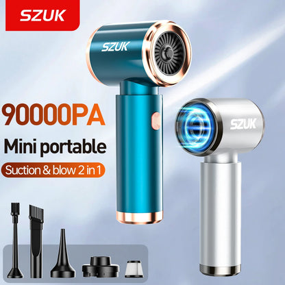 SZUK Car Vacuum Cleaner 90000pa Powerful Wireless Mini Handheld  Cleaning Machine Portable Vacuum Cleaner for Car Home keyboard [VAC]