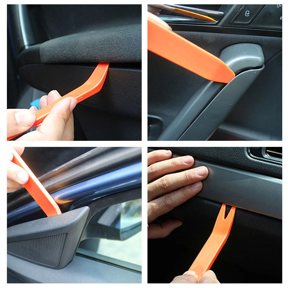 4pcs/Set Portable Car Panel Removal Tool Kit Nail Puller Radio Audio Door Pry Repair Clip Trim Dash Removal Installer Hand Tool [CAR]