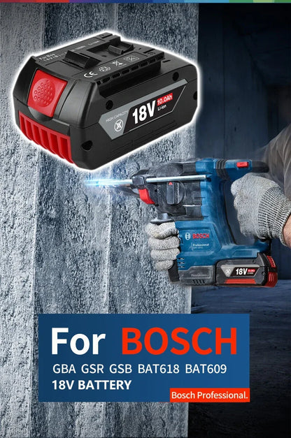 18V 10000mAh Ersatz Batterie für Bosch 18V Professionelle System Cordless Werkzeuge BAT609 BAT618 GBA18V80 21700 Zelle [BAT]