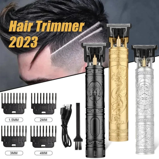 Vintage T9 Hair Trimmer for men Professional Hair Cutting Machine Cordless Beard Trimmer for Home Travel Cordless Hair Clipper [HAI]