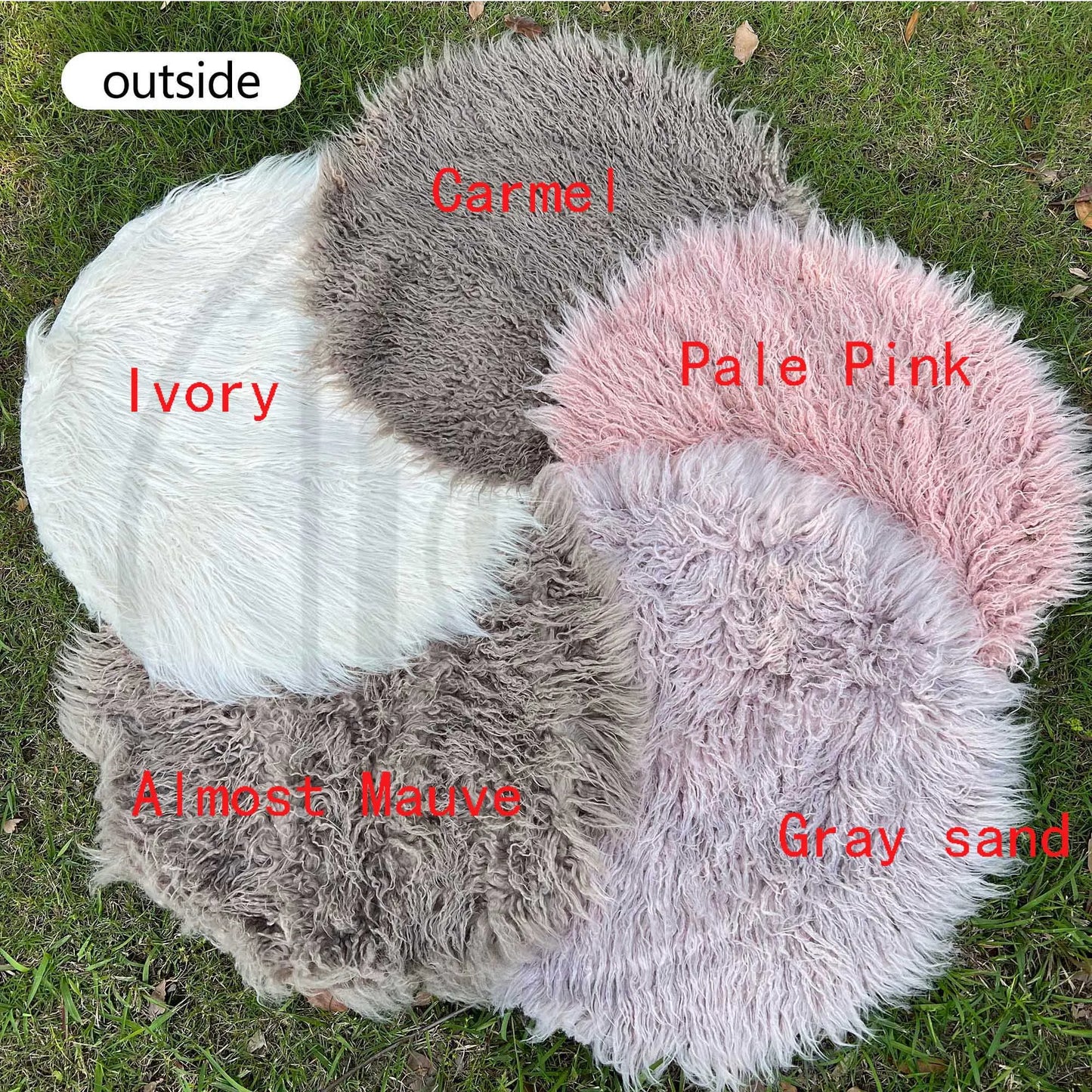 Don&Judy Newborn Photography Props Soft Baby Faux Fur Long Pile Blanket Background Kid Layer Cute Infant Photo Shoot Accessories [PHO]