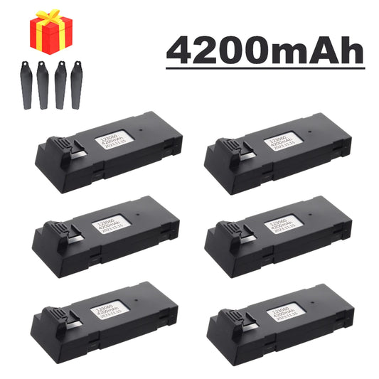 Original Rechargeable 3.7V 4200mAh Li-ion Battery For RC Drone E88 E88PRO E525 E99 P1 K3 P10 A13 RC Quadcopter Parts Battery [BAT]