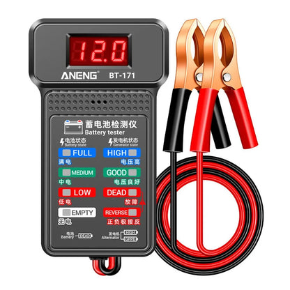 ANENG BT-171 12V Multifunctional Battery Testers Auto Repair Industry Detection with LED Reverse Display Screen Electrician Tool [TOL]