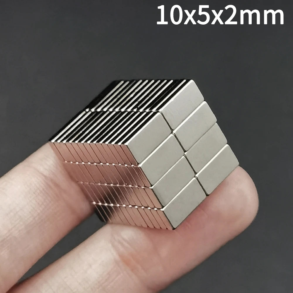 5-5000Pcs 10x5x2 mm Small Block Neodymium Rectangular Magnet 10mm x 5mm x 2mm NdFeB Super Powerful Strong Magnetic Permanent [MAG]